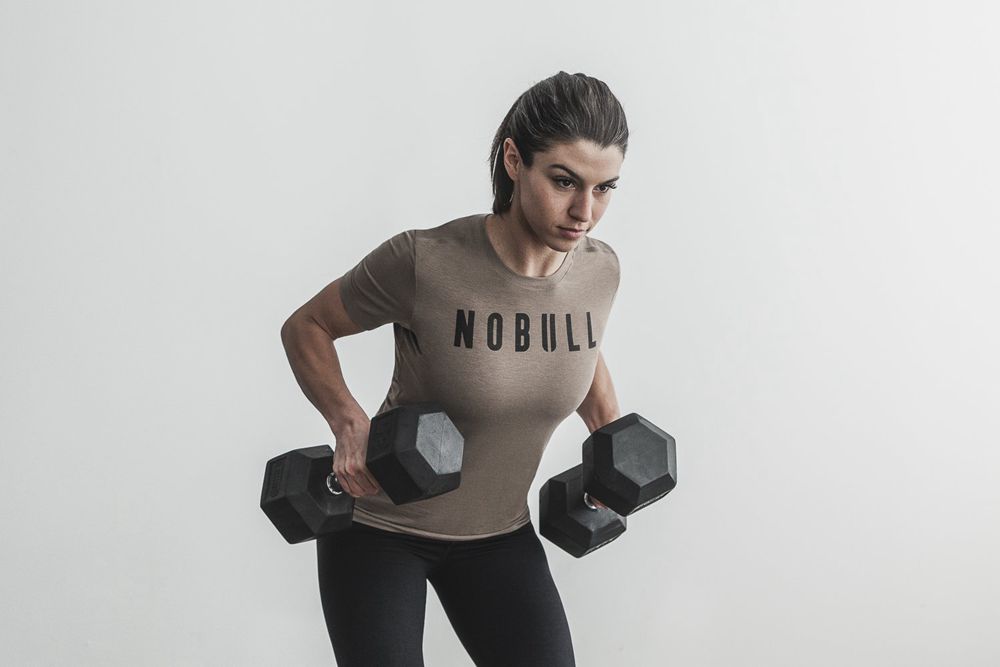 T-Shirts NOBULL Femme Marron - NOBULL,France (5230-RISBX)